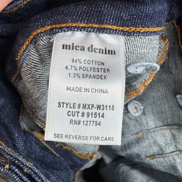 Boutique Mica High Rise Wide Leg Cropped Jeans Dark Wash Women’s 16W Approx - Picture 5 of 7